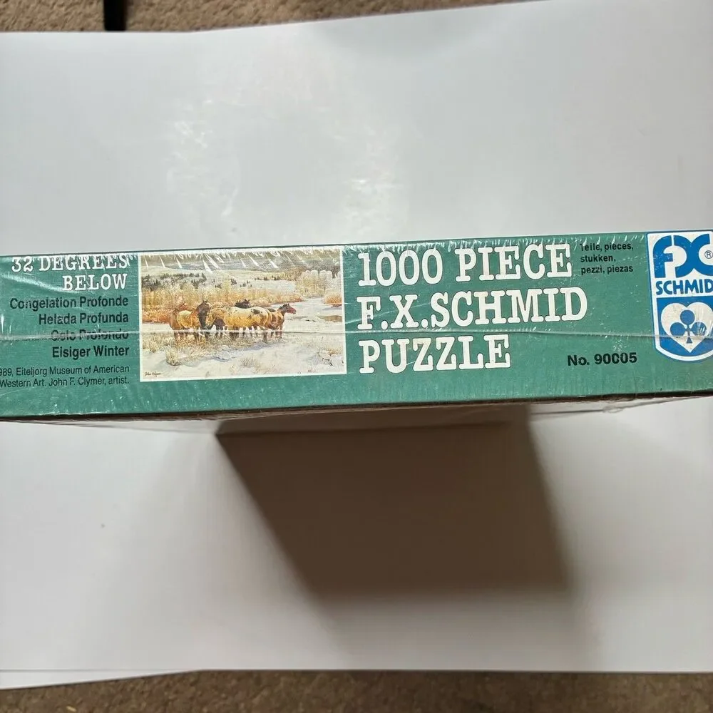 32 Degrees Below FX Schmid 1000 Piece Puzzle Horses 90005 USA New Sealed